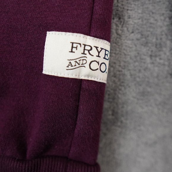 Frye Co Sweater Mens Large Burgundy 1/4 Zip‎ Pullover Warm Outdoors Comfort - Picture 8 of 8